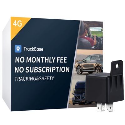 VITALGLOW GPS Tracker for Vehicles with Kill Switch, No Monthly Fee, No Subscription, Long Battery Life, 4G SIM Card and Data Included, Trip History, GeoFence, Driving Alerts