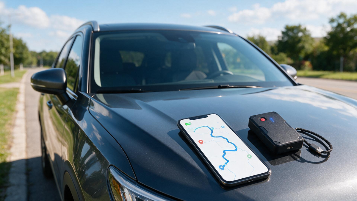 GPS tracker battery life and update frequency test with rechargeable vehicle tracker
