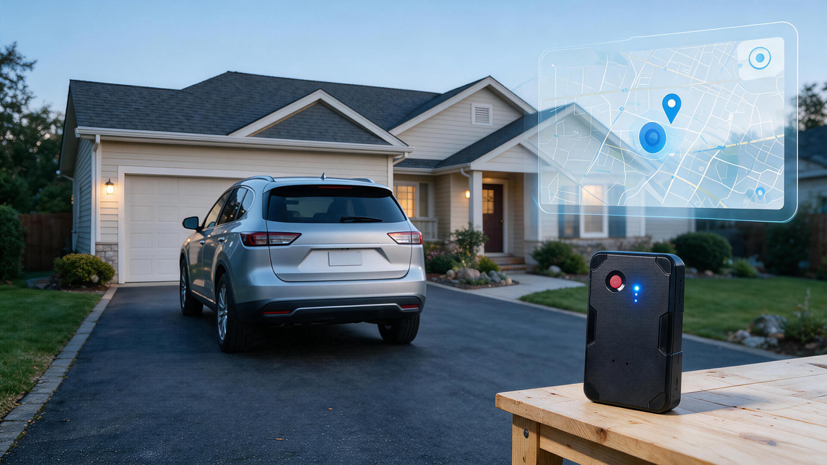 GPS tracker monitoring a parked vehicle after the engine is turned off