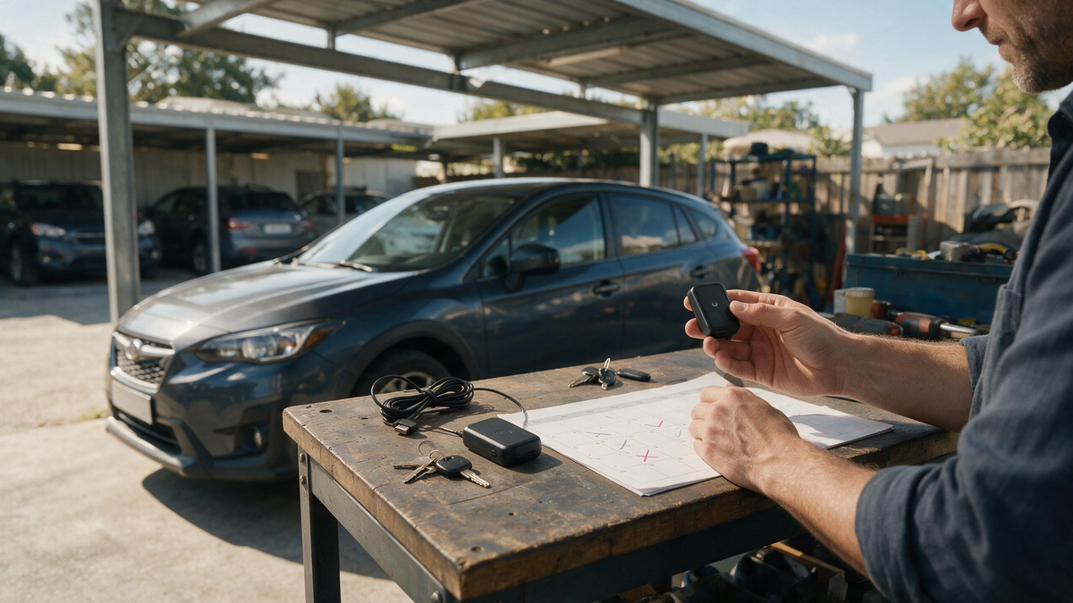 Planning tracker power for seasonal car storage