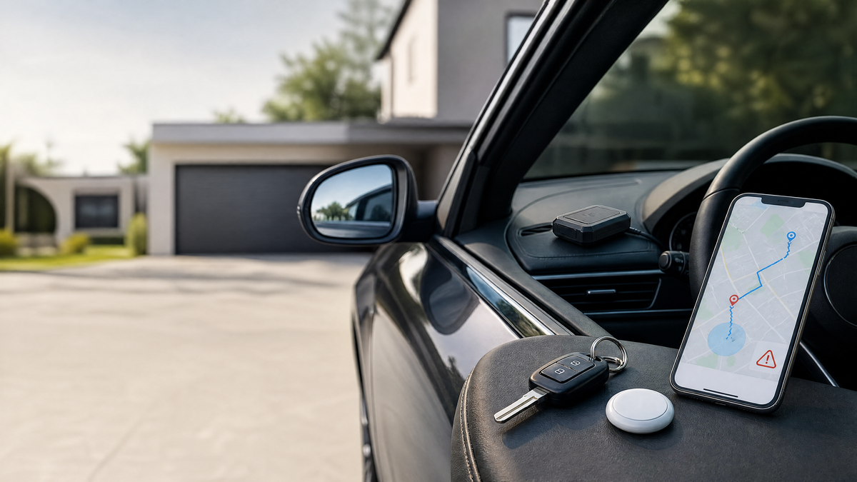 GPS tracker vs AirTag for cars comparison with vehicle tracking app