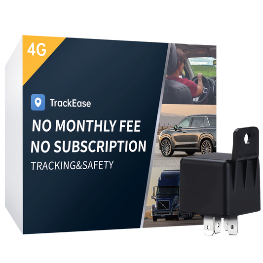 VITALGLOW GPS Tracker for Vehicles No Monthly Fee, No Subscription, Long Battery Life, 4G SIM Card and Data Included, Trip History, GeoFence, Driving Alerts