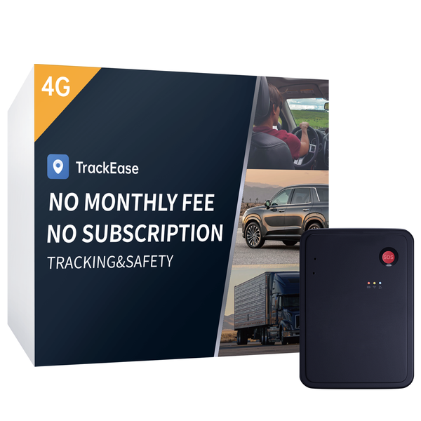 VITALGLOW GPS Tracker for Vehicles, No Monthly Fee, No Subscription, 120-Days Long Battery Life, 4G SIM Card and Data Included, Trip History, GeoFence, Driving Alerts, Magnectic