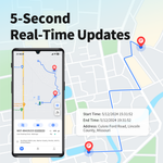 GPS Tracker for Vehicles, No Monthly Fee, No Subscription with Real-Time Tracking, 4G SIM and Data Included, Trip History, GeoFence, Speeding Alerts, Global Coverage, OBD, for Fleets & Families